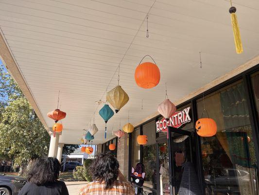 Decorative lanterns outside :)