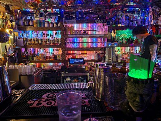 Impressive bar set up