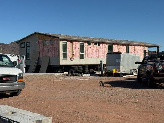 Wrong siding, some areas don't have insulation.