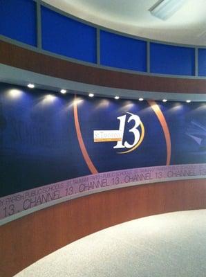 Channel 13 studio