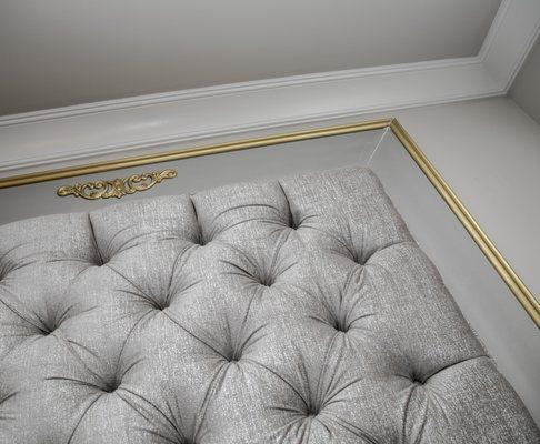 Tufted Wall Panel Location: Dinning room