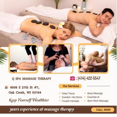 It's a massage experience for two that has real benefits, for physical, mental, and relationship health...