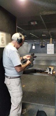 Jim, learning about the AR platform of firearms.
