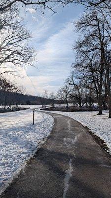 walking path near lot b