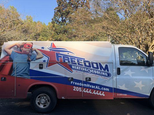 One of the two service trucks that came to our rescue!!