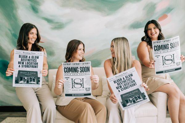 Introducing our small-batch, performance skincare line - Halo Skin Science. Available exclusively at Blush & Glow!