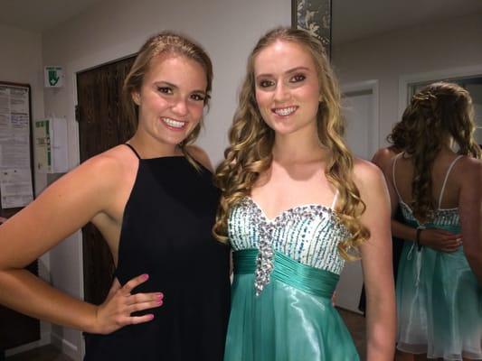 I had a nice canvas to work on these beautiful girls while applying make-up