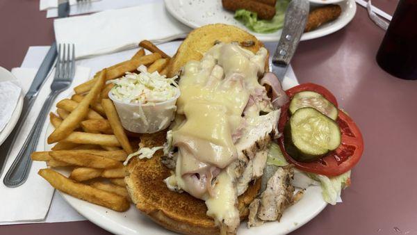 Chicken cordon bleu sandwich