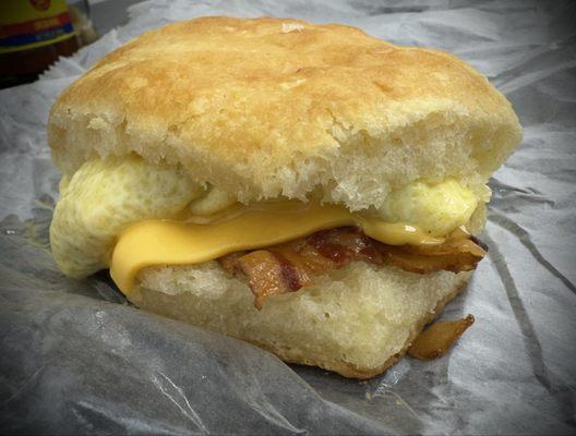 Bacon, Egg, & Cheese biscuit.