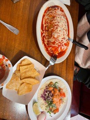 Wet Burrito, GRILLED SHRIMP TACOS