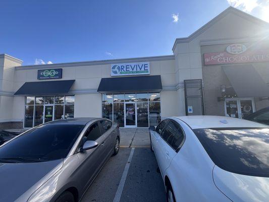 Front entrance to Revive