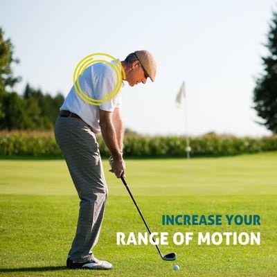 Improve hip and back rotation to improve your golf game and reduce your recovery with Stretch Zone