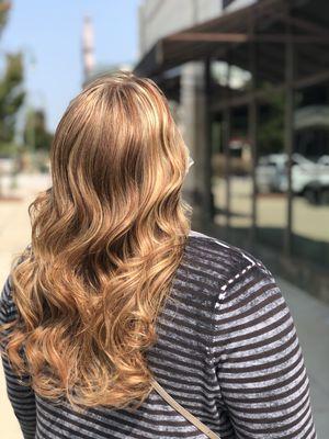 Pumpkin Spice??? This picture was chose to be featured on the Wella Instagram page!!! Our local Brighton Store manager!