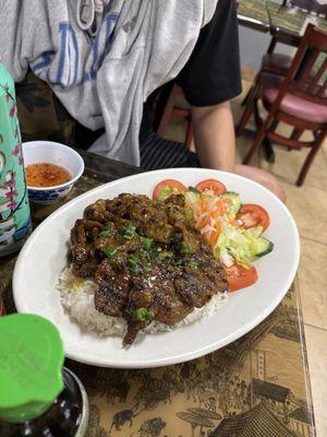 Grilled pork and rice
