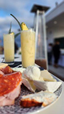 Charcuterie and drinks