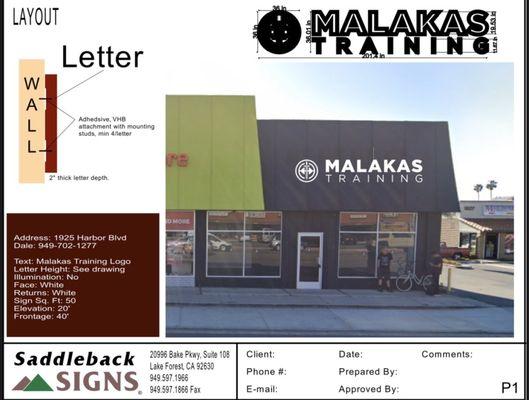 Initial render that was sent from Corry to plan sizing.