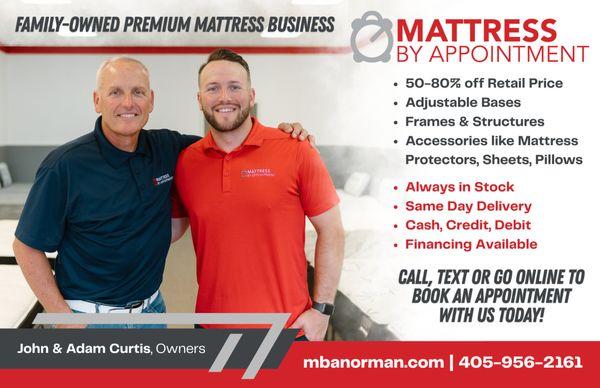 Business information with website and phone number to call or text to set appointment!