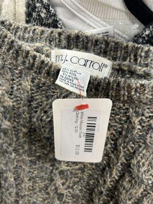 $12 for a run of the mill sweater... that's not reasonable