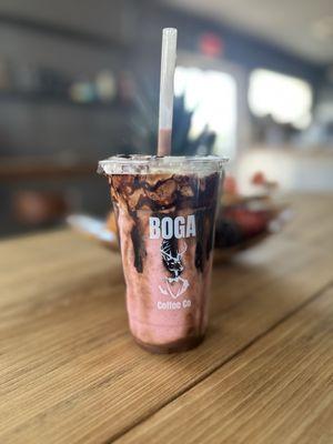 Chocolate Strawberry Frappe