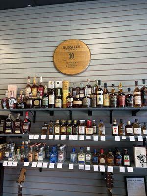 Selection behind the counter