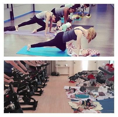 New mom fitness and wellness group. Yoga and Cycling!!