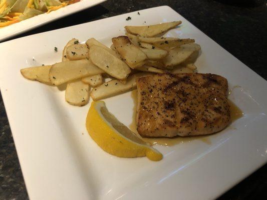 Honey Salmon was great, fries were even better!