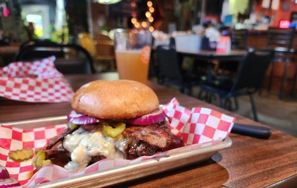 The best bacon and blue burger I've EVER had