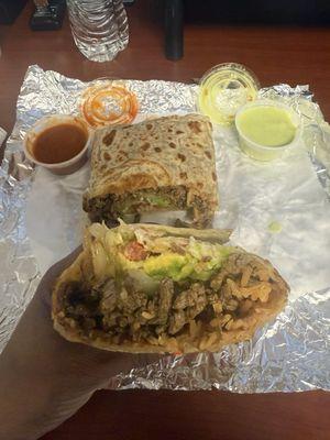 Avocado included in Super Burrito