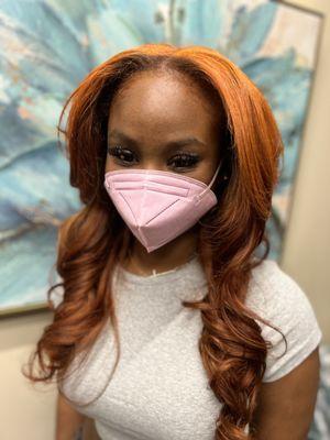 Sew-in and Hair Coloring