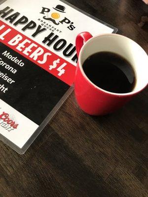 Nice fresh cup of coffee