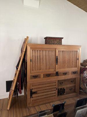 Early 20th century mattress Tansu