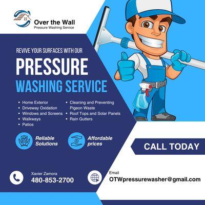 Over the Wall Pressure Washing Service