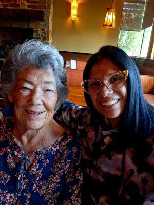 Mom and I after fresh cuts