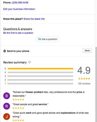 GOOGLE RATING