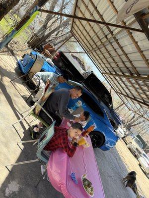 Good food. Family time. Taco. Mexican Beer. Rice. Fajitas Jalisco.