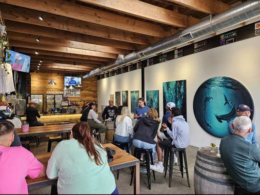 Packed house, inside and out. Thanks Katie and Ky