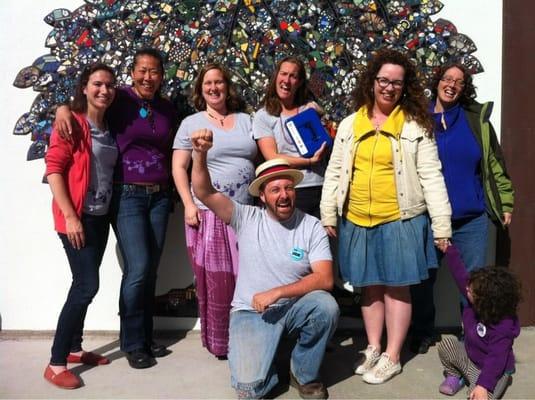 SkyJam Committee 2014 celebrating after a successful fundraiser that was planned and executed by the coop parents. SkyyyyyyJam!