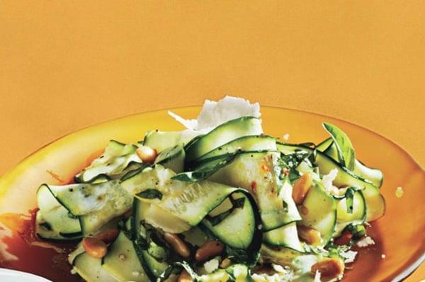 Zucchini Salad w/roasted tomato dressing