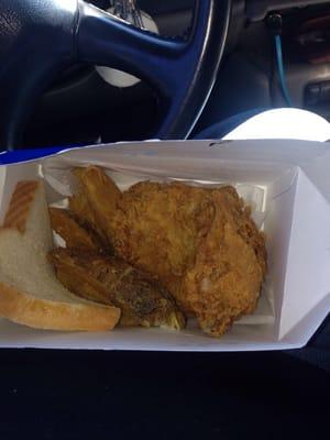 Chicken n white bread