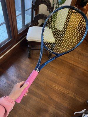 New strings, weights, and grip