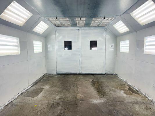 Our enclosed paint booth is dust-free and brightly lit for precision, helping us deliver clean, smooth, and even paint finishes.