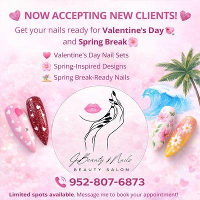 Accepting NEW clients starting NOW- April!