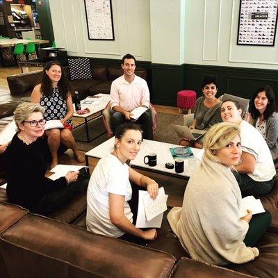 Spanish Conversation class at the Sofa, more comfy