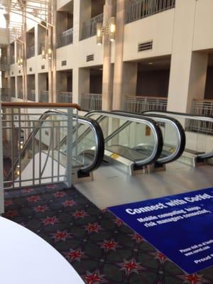 Inside the convention center