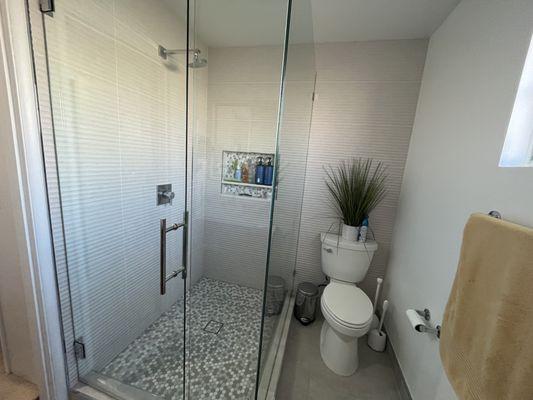 After photo- master bathroom