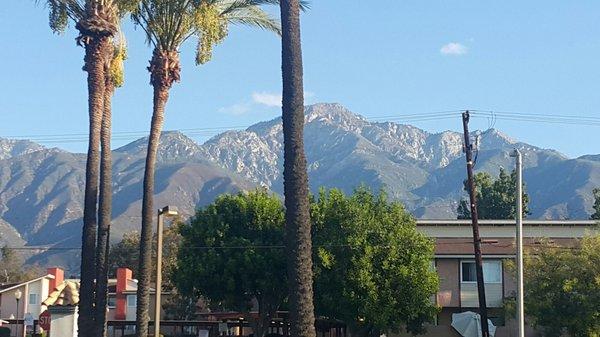 View from parking lot