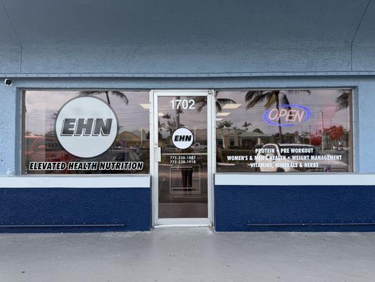Store Front of Elevated Health Nutrition