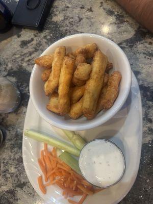 Cheese curds- a little confusing when you're from WI!