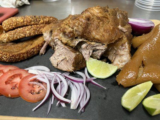 Chicharrón and carnitas every weekend