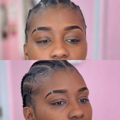 Brow Arch & Tint W/Slit look (no cut)